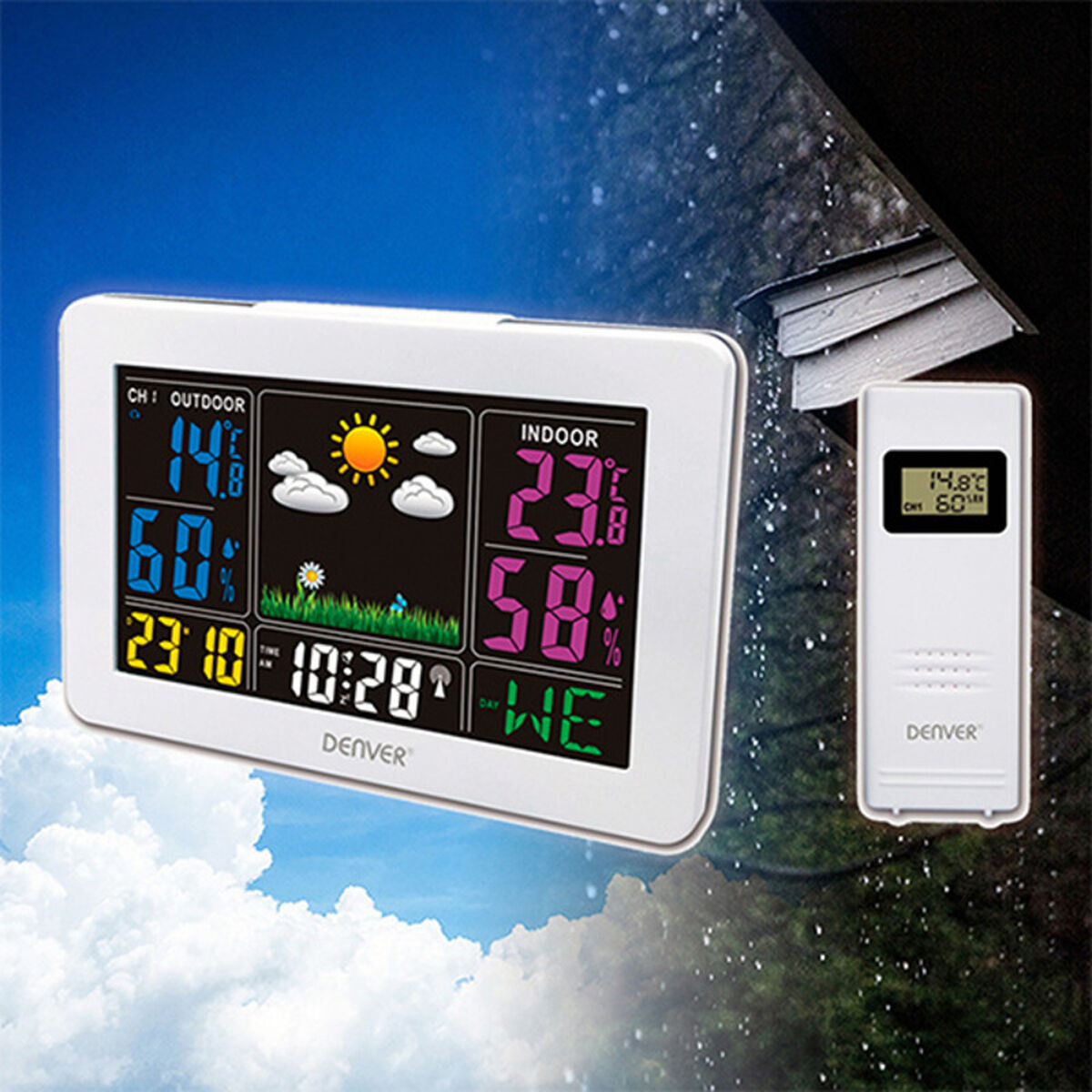 Multifunktionell väderstation Denver Electronics WS540 BLANCA - 2
