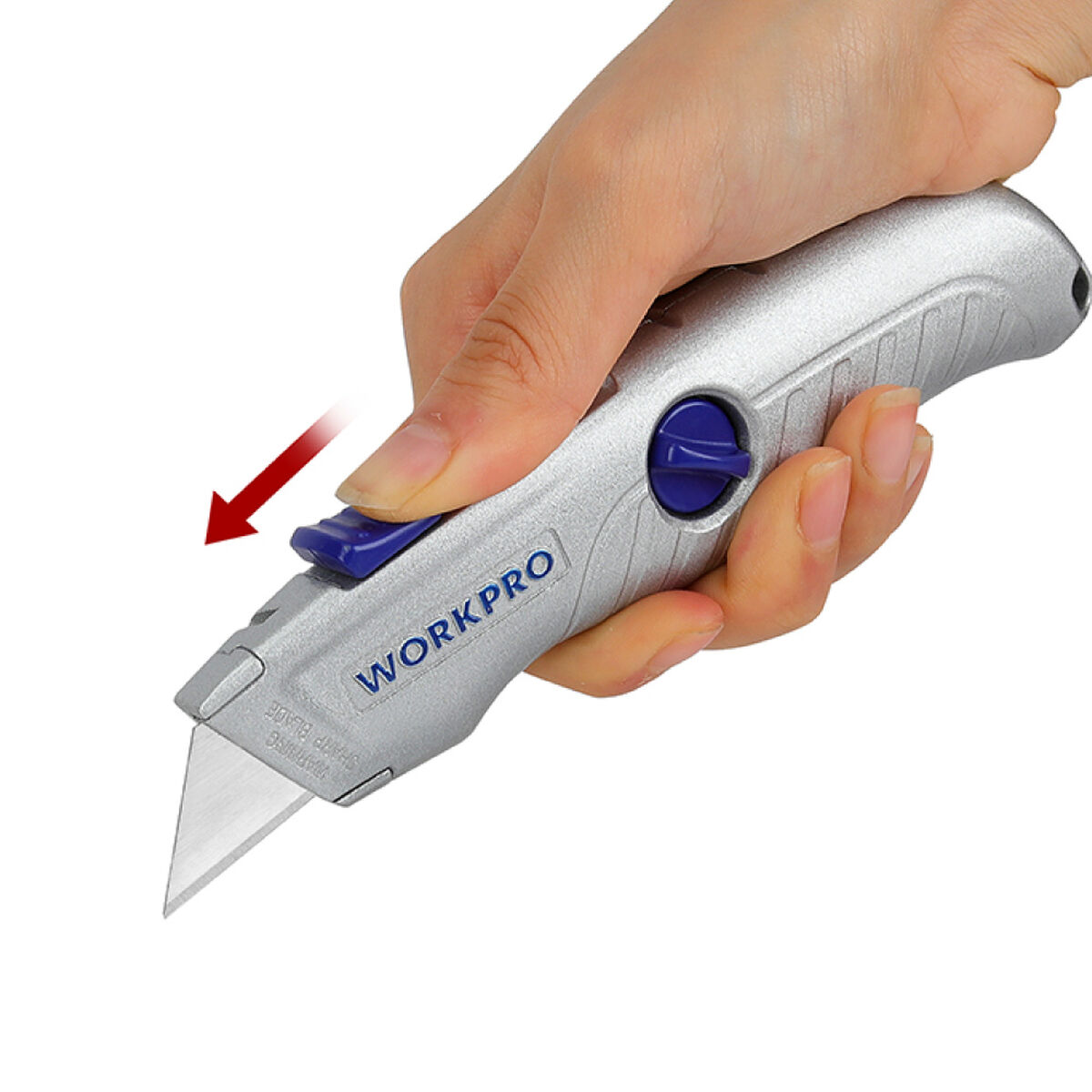 Brytbladskniv Workpro Sk5 Silvrig Aluminium - 2