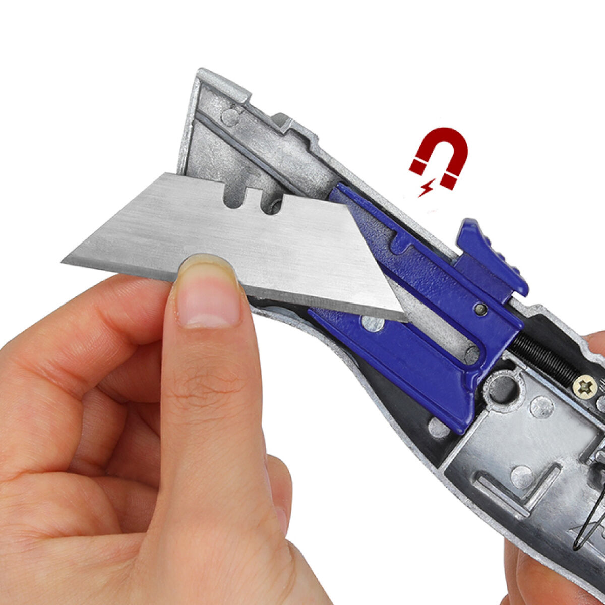 Brytbladskniv Workpro Sk5 Silvrig Aluminium - 4