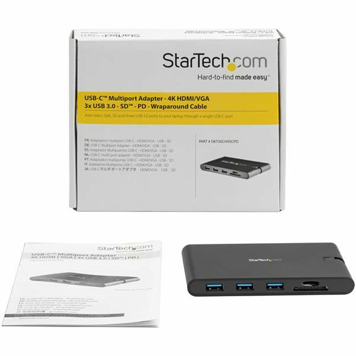 Dockstation Startech DKT30CHVSCPD         Svart 88 g - 11