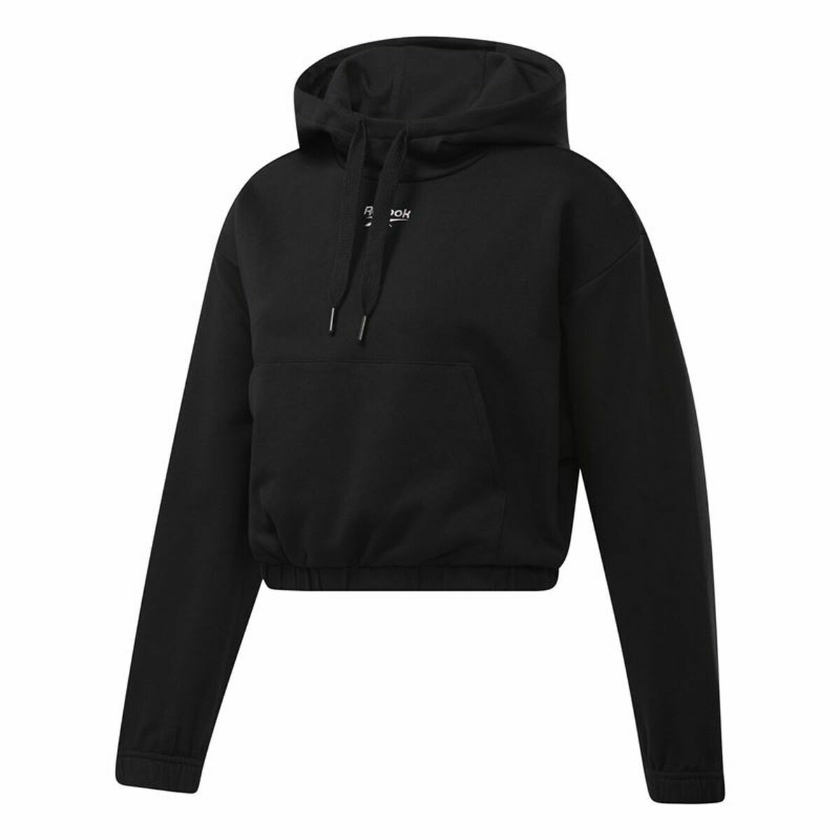Tröja med huva Dam Reebok Sportswear Cropped Svart - 9