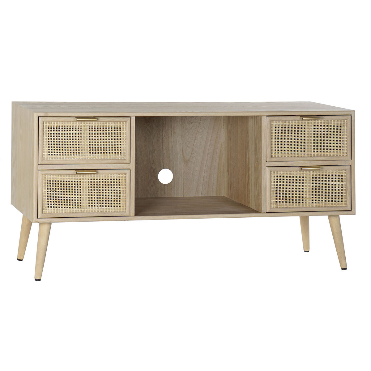 TV-möbler DKD Home Decor Multicolour Naturell Paulowniaträ Trä MDF 120 x 42 x 60 cm - 7