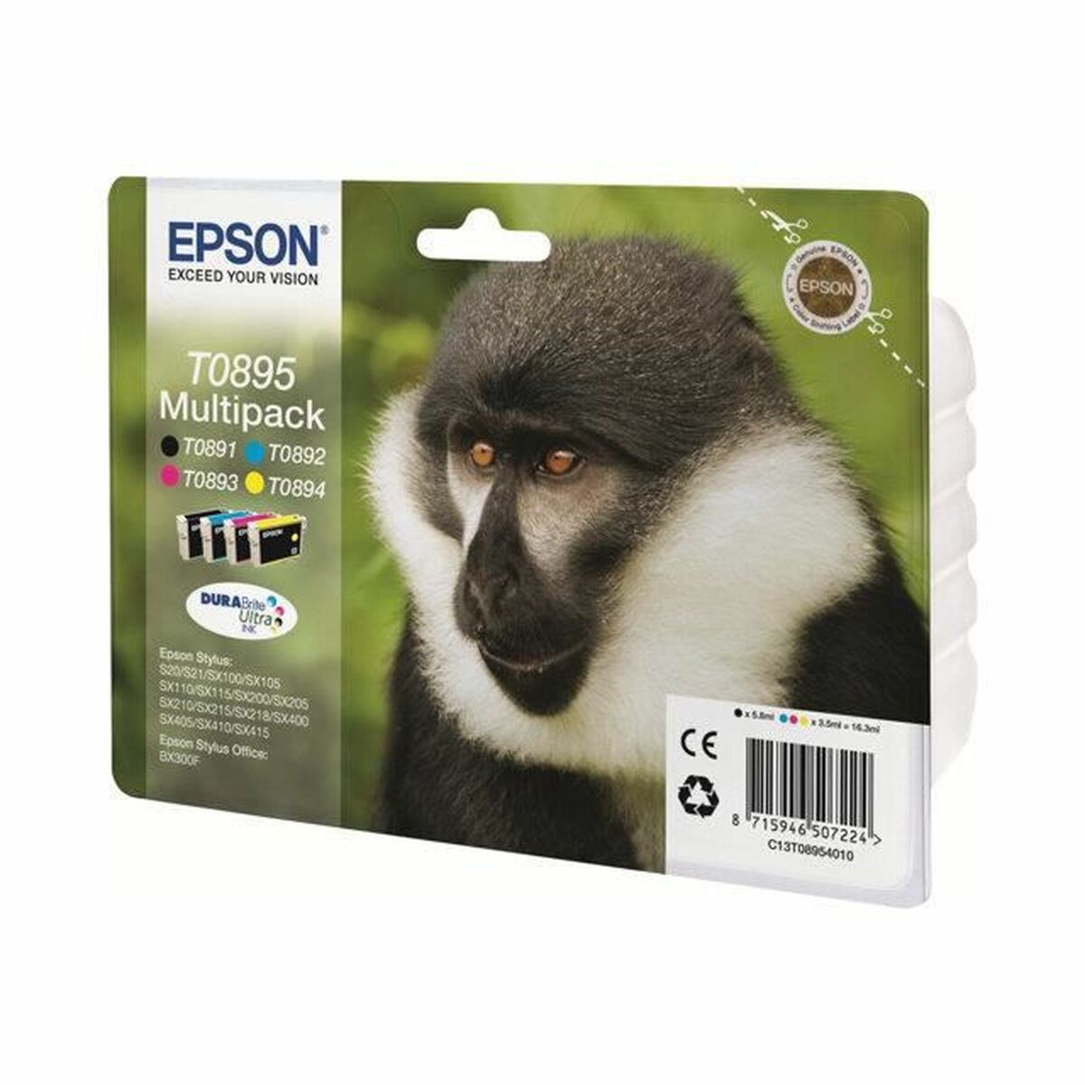 Original Bläckpatron Epson Gul Svart Turkos Magenta - 2