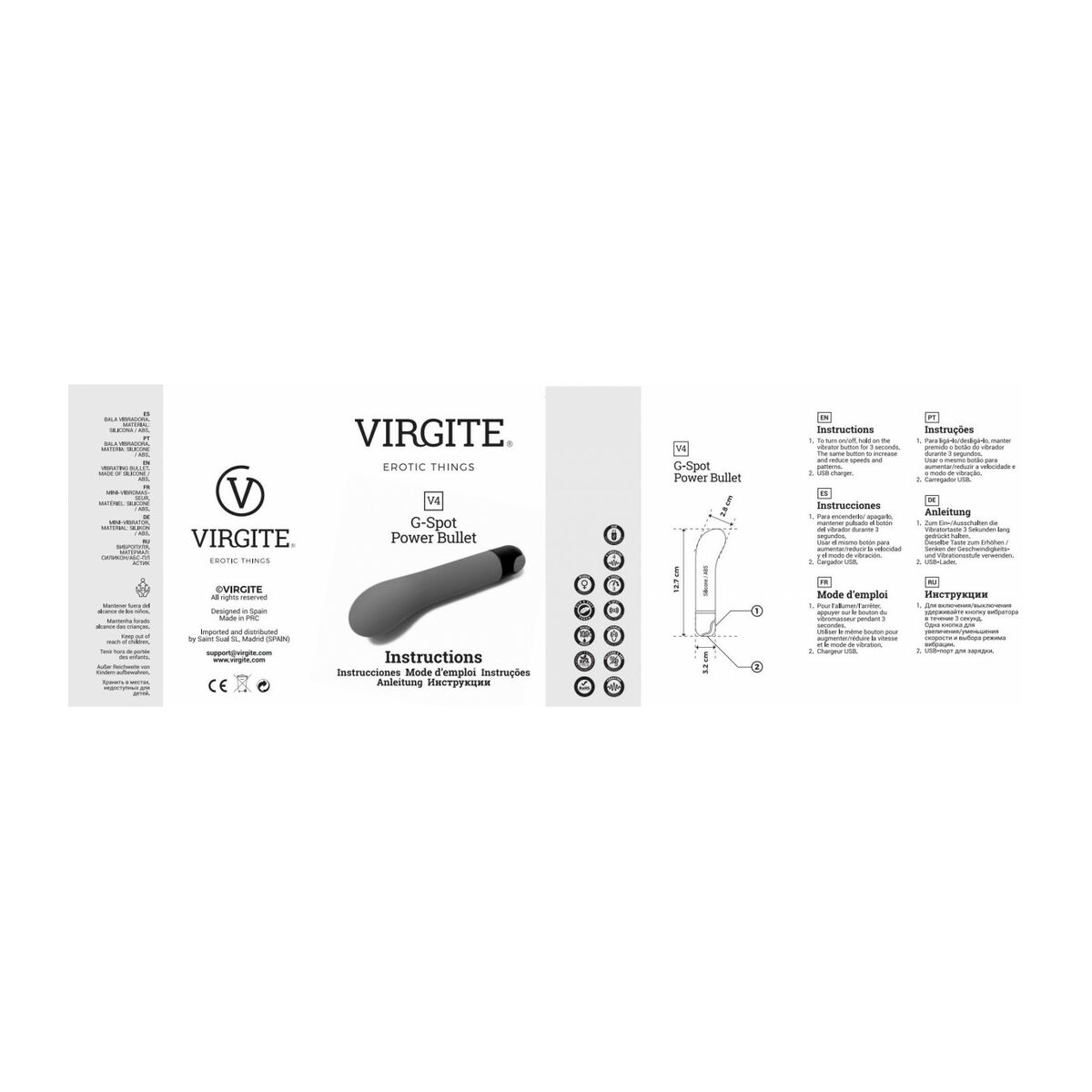 Spot Vibrator Virgite Blå - 6