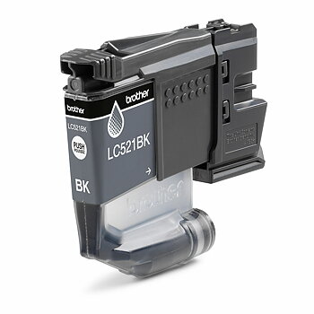 Original Bläckpatron Brother LC521BK Svart