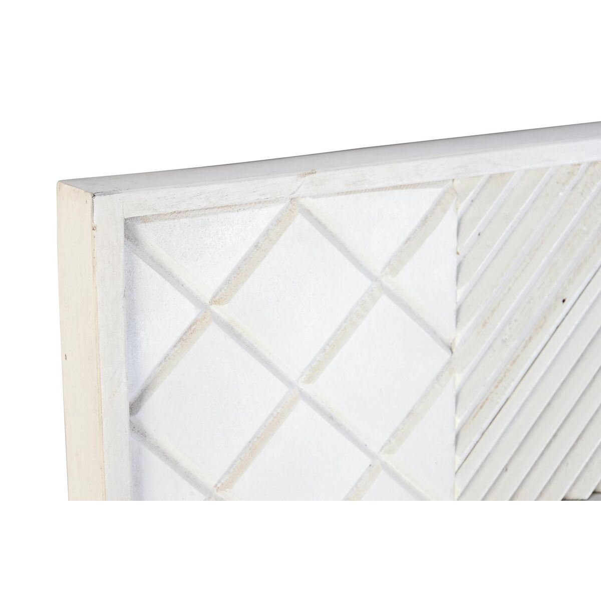 Väggspegel DKD Home Decor Vit Modern Romb 154 x 4 x 94 cm - 3