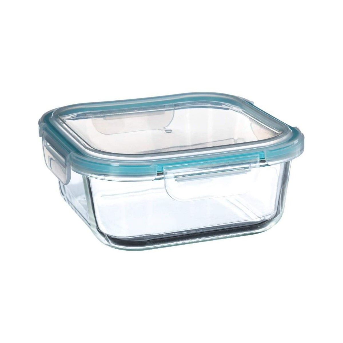 Lunchlåda 5five Simply Smart Blå Transparent Glas 1,18 L 18,20 x 18,20 x 7,4 cm - 2