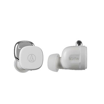 Ear Bluetooth hörlurar Audio-Technica Iberia ATH-SQ1TWWH Vit