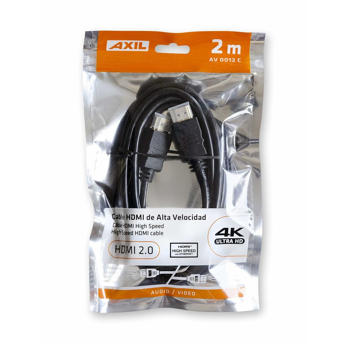 Kabel HDMI Engel AV0012C Svart 2 m - 2