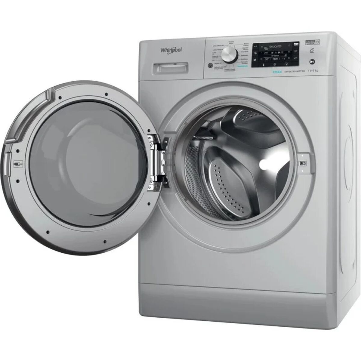 Washer - Dryer Whirlpool Corporation FFWDD 1174269 SBV SPT Silvrig 1400 rpm 7 kg - 3