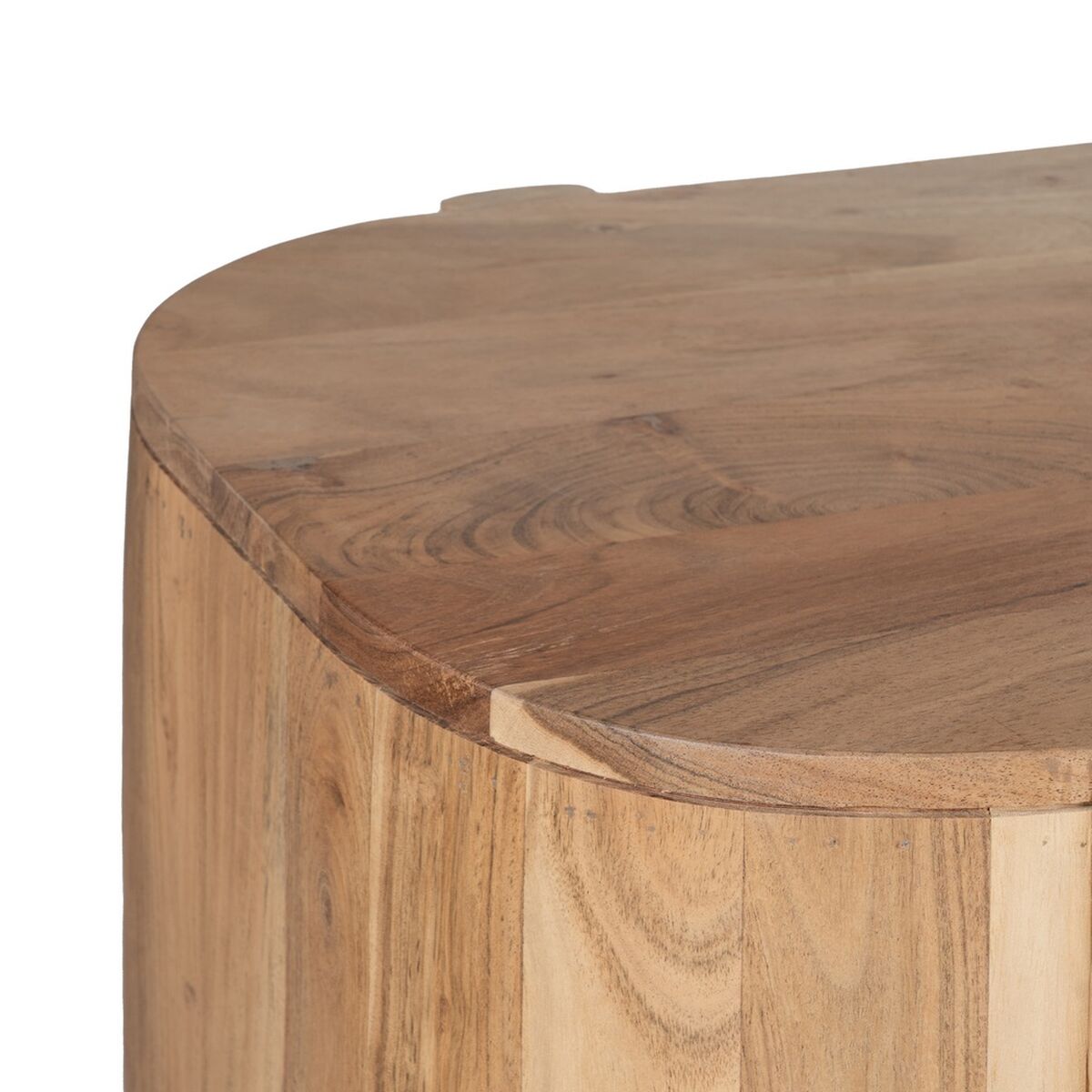 Skänk CREEL Naturell Glas Mangoträ 180 x 40 x 80 cm - 4