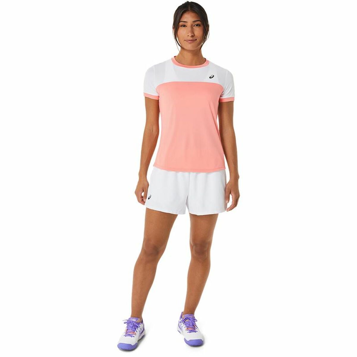 Sporttröja med ärmar Asics Court Rosa Tennis - 5