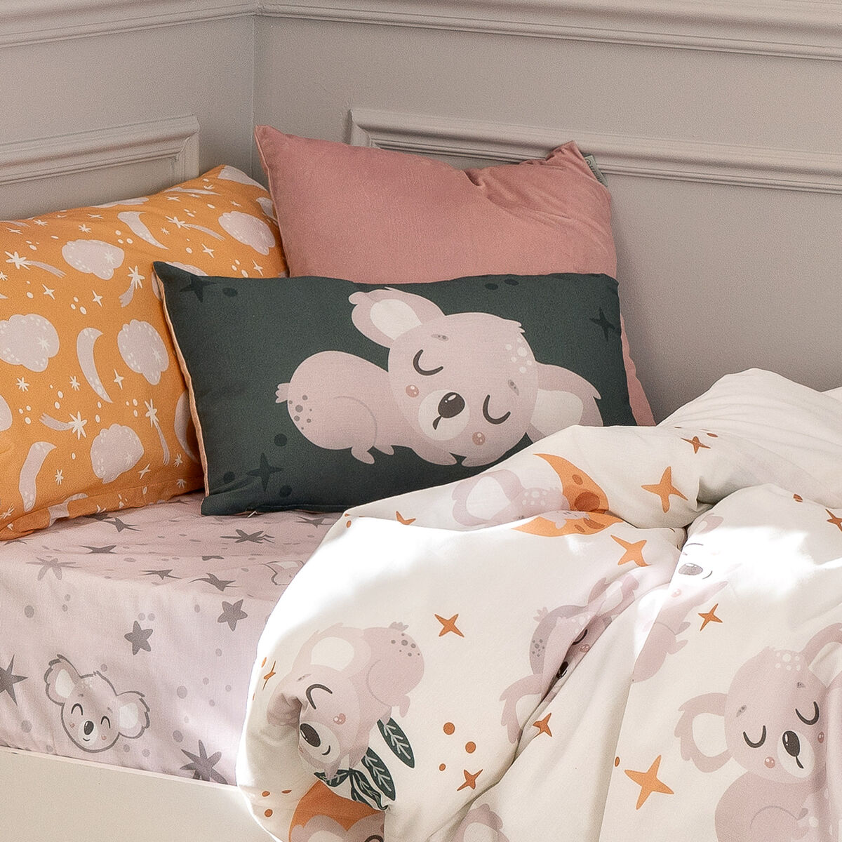 Kuddfodral HappyFriday Moshi Moshi Baby Koala Multicolour 50 x 30 cm - 10