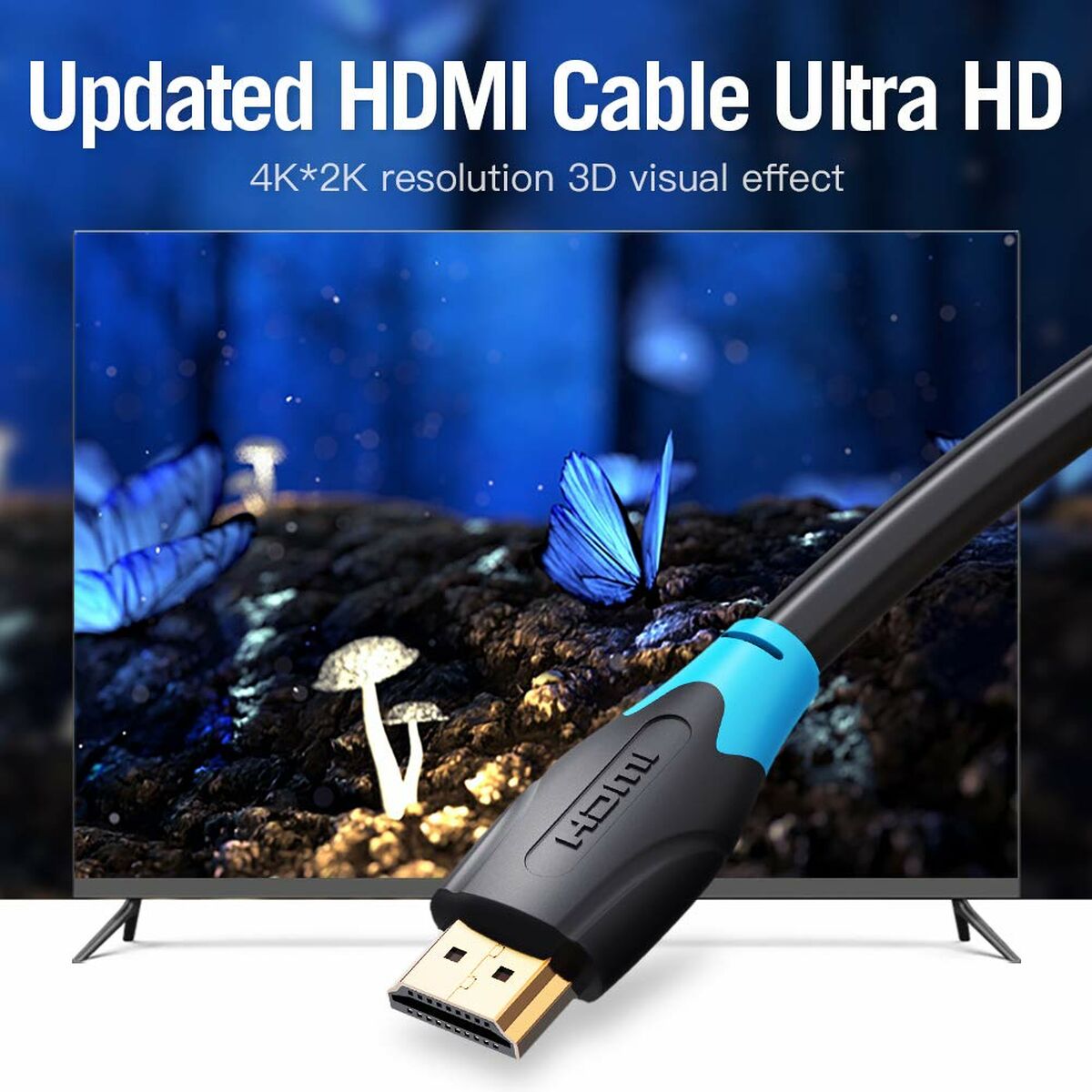Kabel HDMI VARIOS AACBH Svart 2 m - 6
