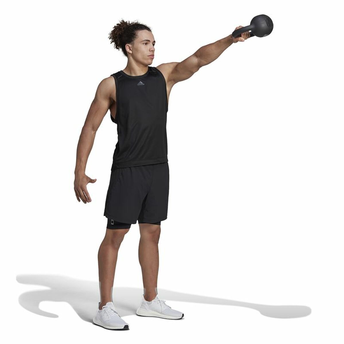 Ärmlös sporttröja Herr Adidas HIIT Spin Training Svart - 6