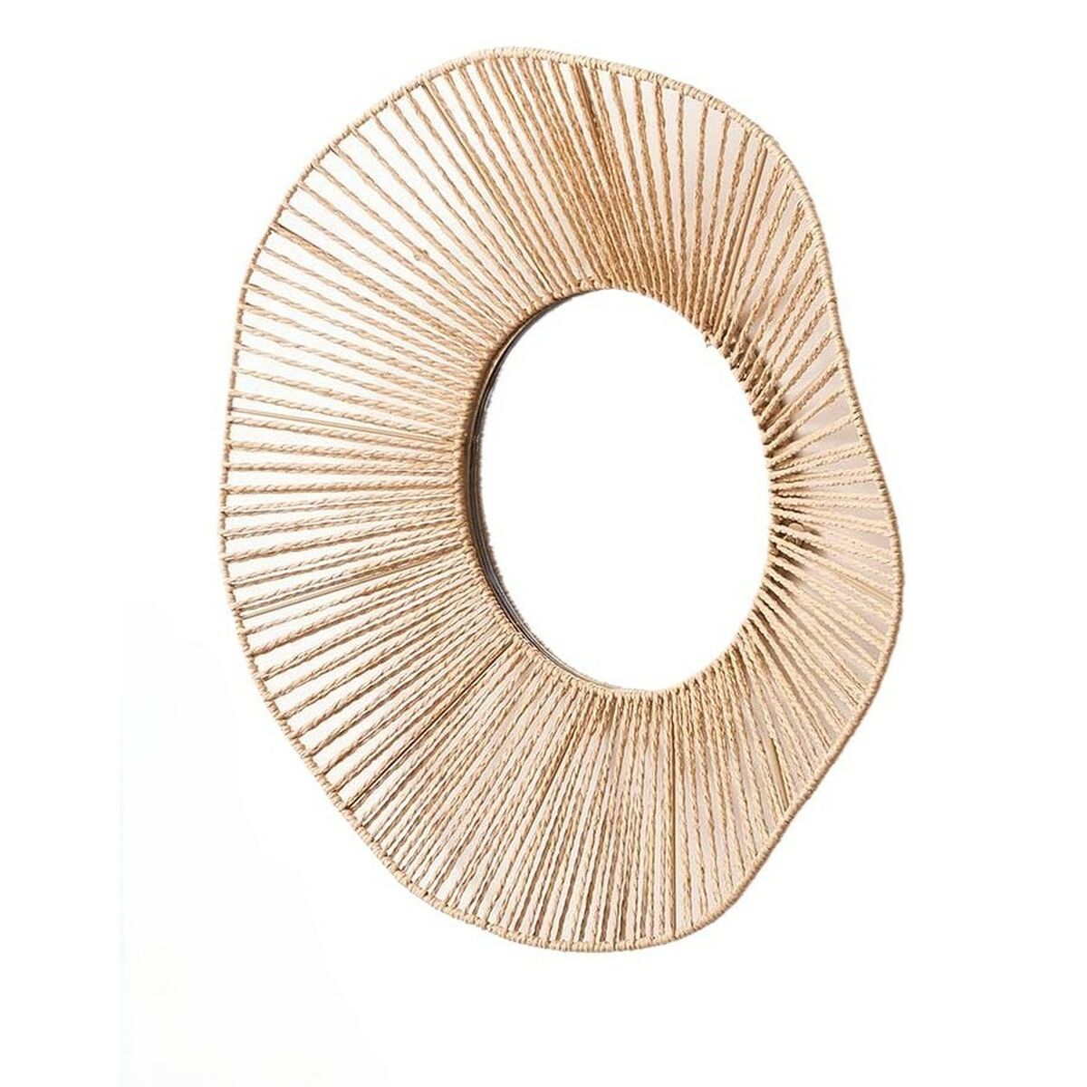 Väggspegel Gift Decor Naturell Vågor 52 x 9 x 51 cm (4 antal) - 3