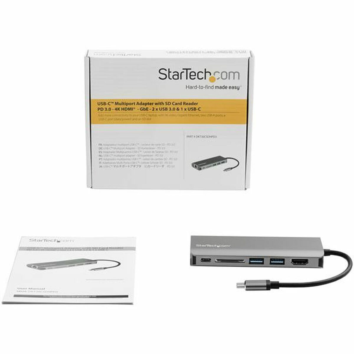 Dockstation Startech DKT30CSDHPD3         4K Ultra HD Grå - 6