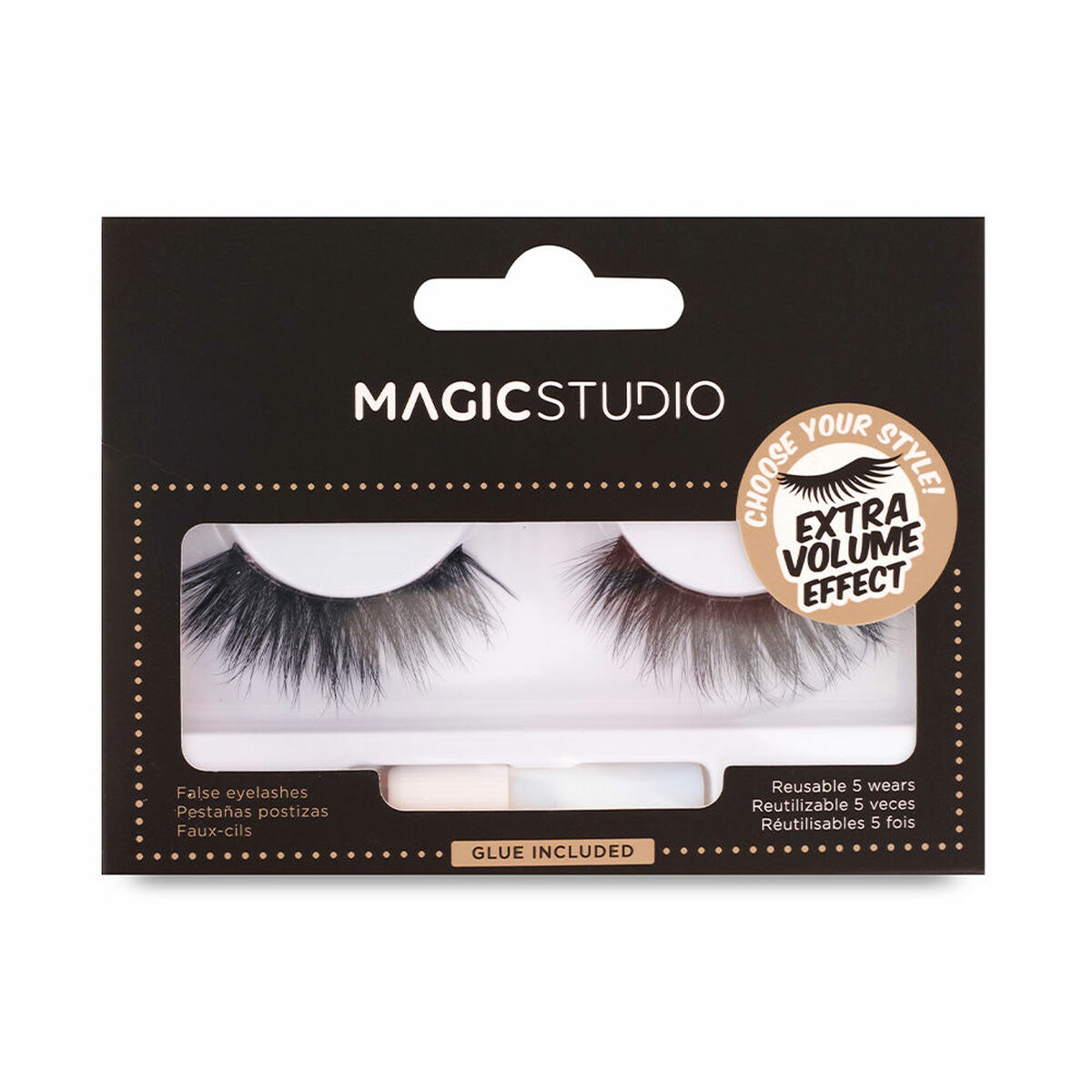 Set med falska ögonfransar Magic Studio Vegan (1 antal)