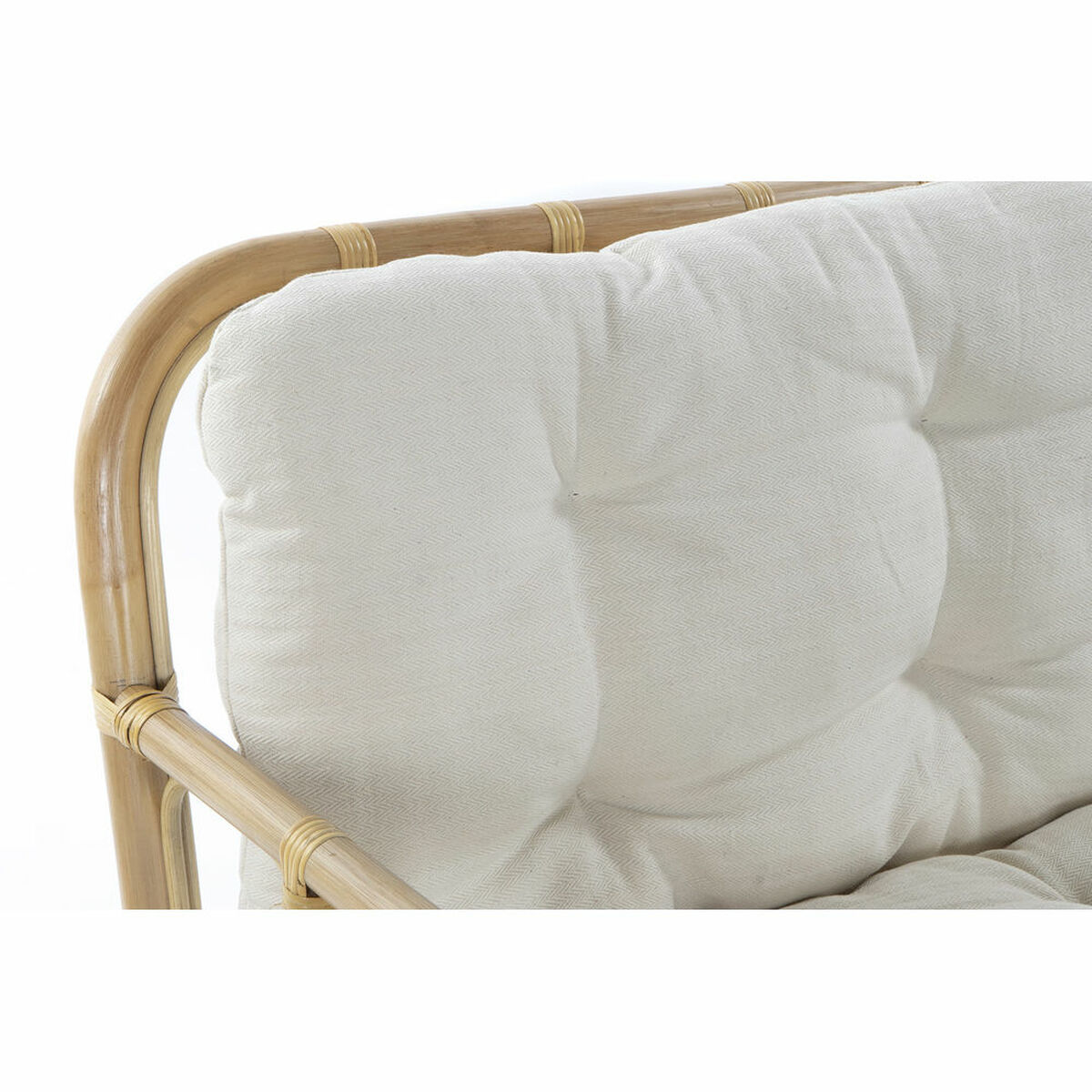 Fåtölj DKD Home Decor Beige Naturell Rattan 76 x 72 x 80 cm - 2