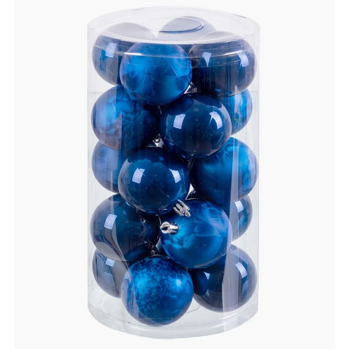 Julgranskulor Blå Plast 6 x 6 x 6 cm (20 antal) - 2