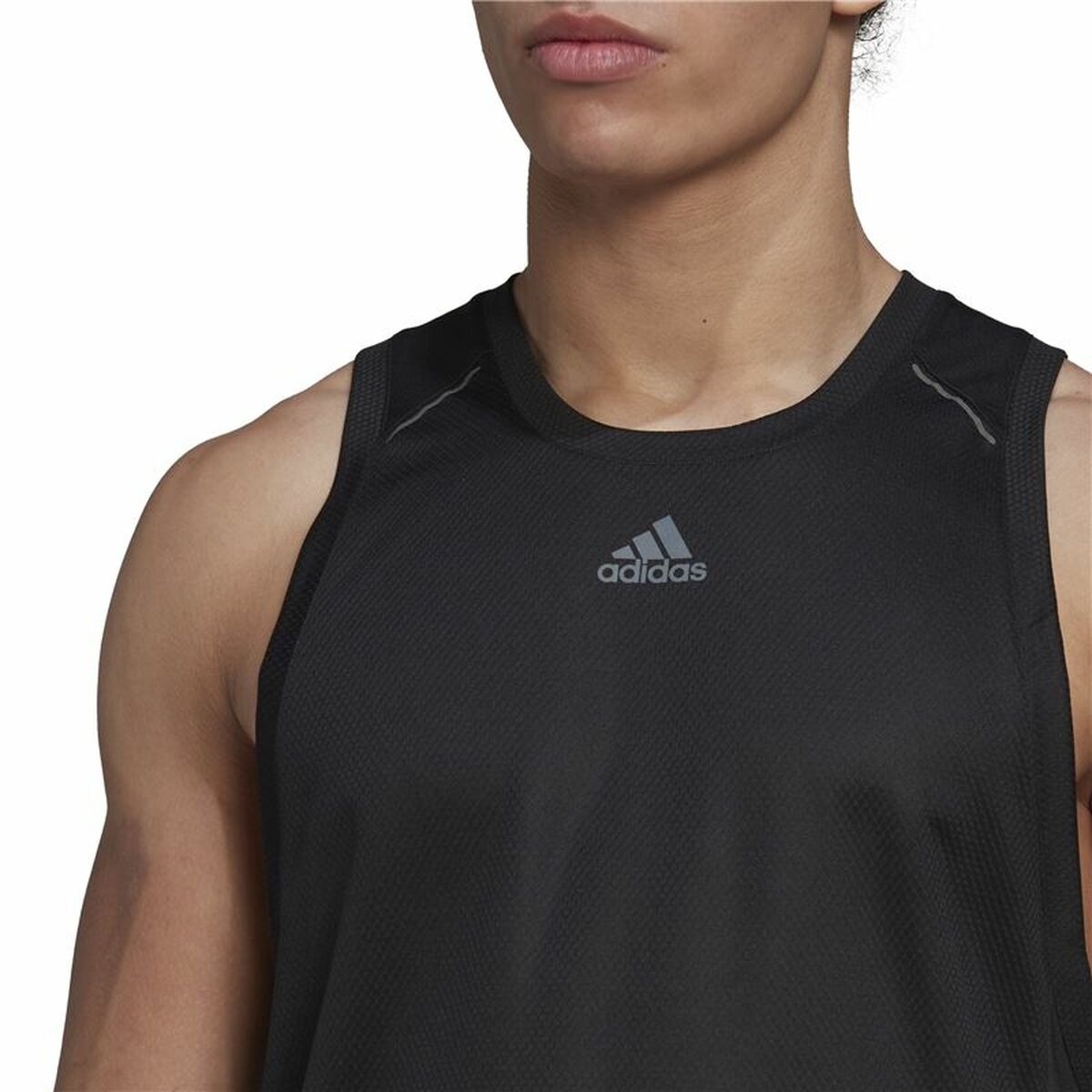Ärmlös sporttröja Herr Adidas HIIT Spin Training Svart - 5