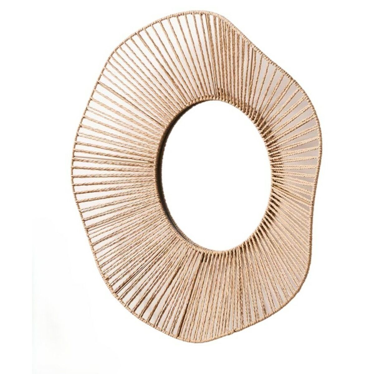 Väggspegel Gift Decor Naturell Vågor 59 x 11 x 59 cm (4 antal) - 2