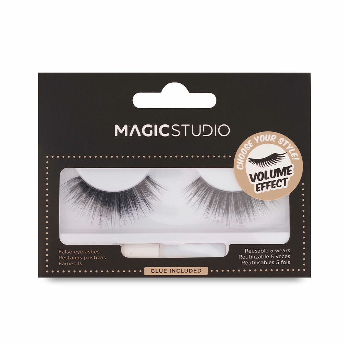 Set med falska ögonfransar Magic Studio Vegan (1 antal)