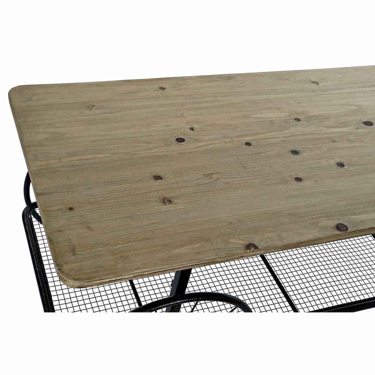 Sidobord DKD Home Decor Svart Koppar Naturell PVC Metall Gran 112 x 54 x 52 cm - 3
