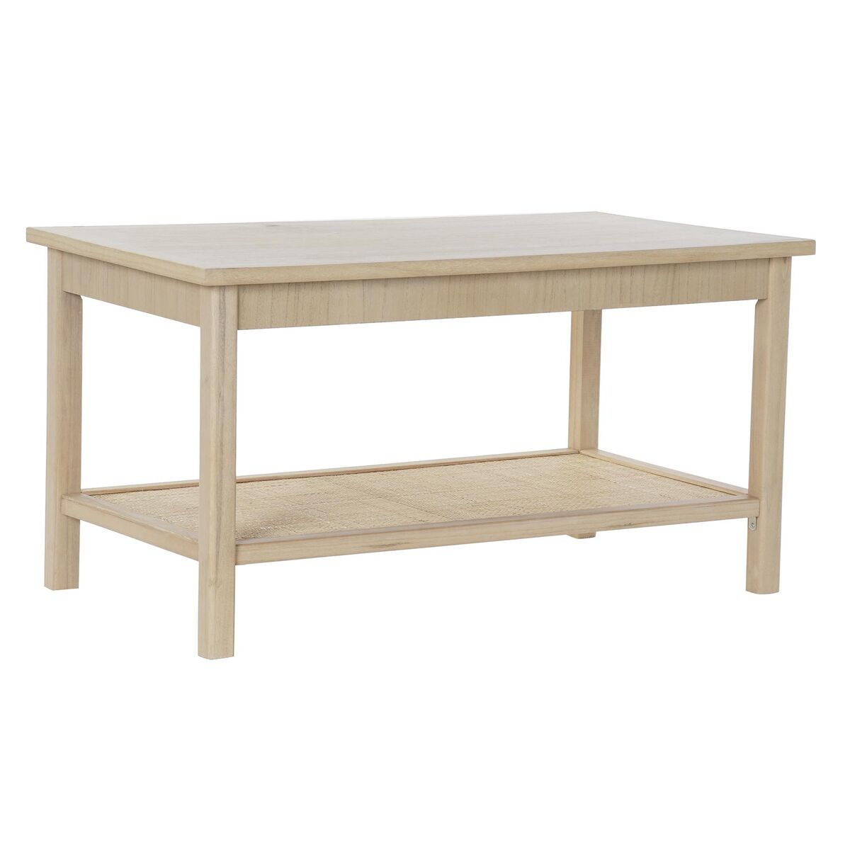Soffbord DKD Home Decor 90 x 50 x 46 cm Naturell Aluminium Trä MDF