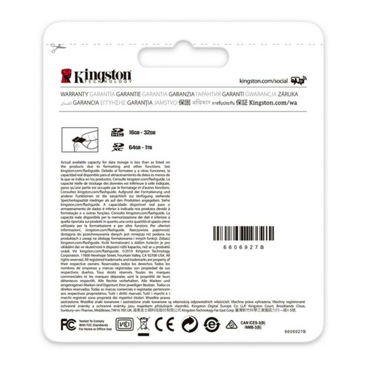 SD Minneskort Kingston Canvas Select Plus Svart 256 GB - 4