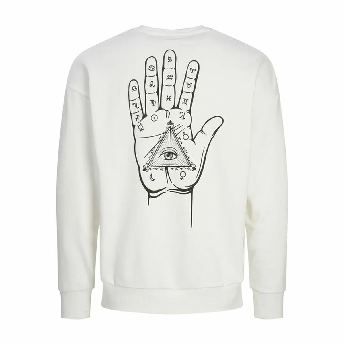 Tröja utan huva Herr Jack & Jones Jjmystic Vit Brun - 2