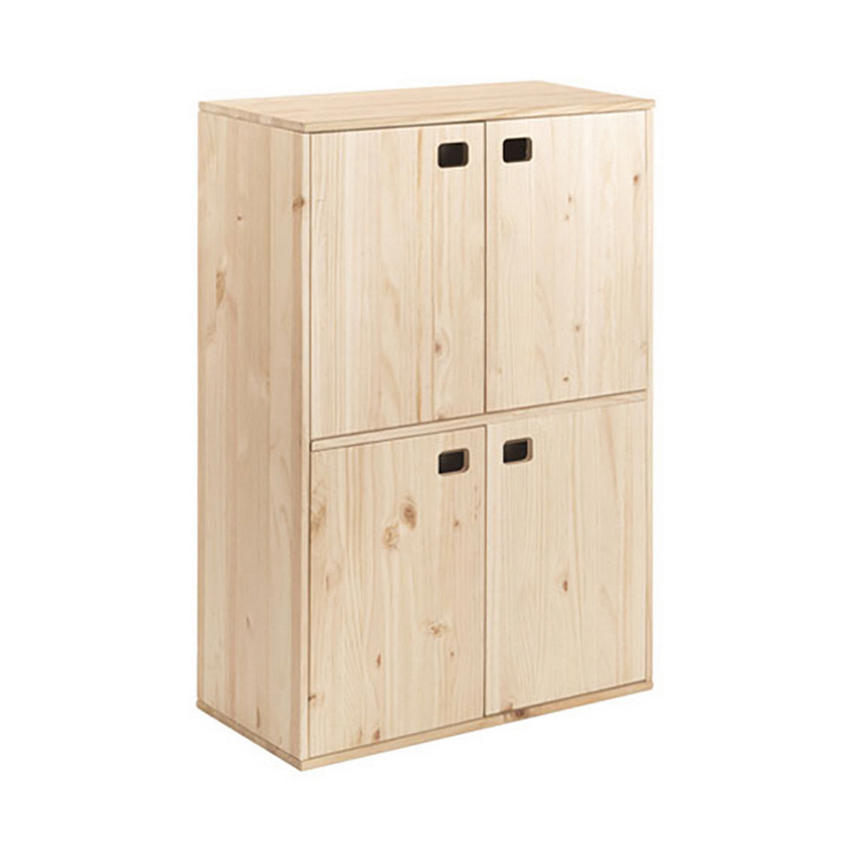 Möbler Astigarraga Dinamic4 4 dörrar Naturell Trä Furu 105,4 x70,8 x 33 cm - 2