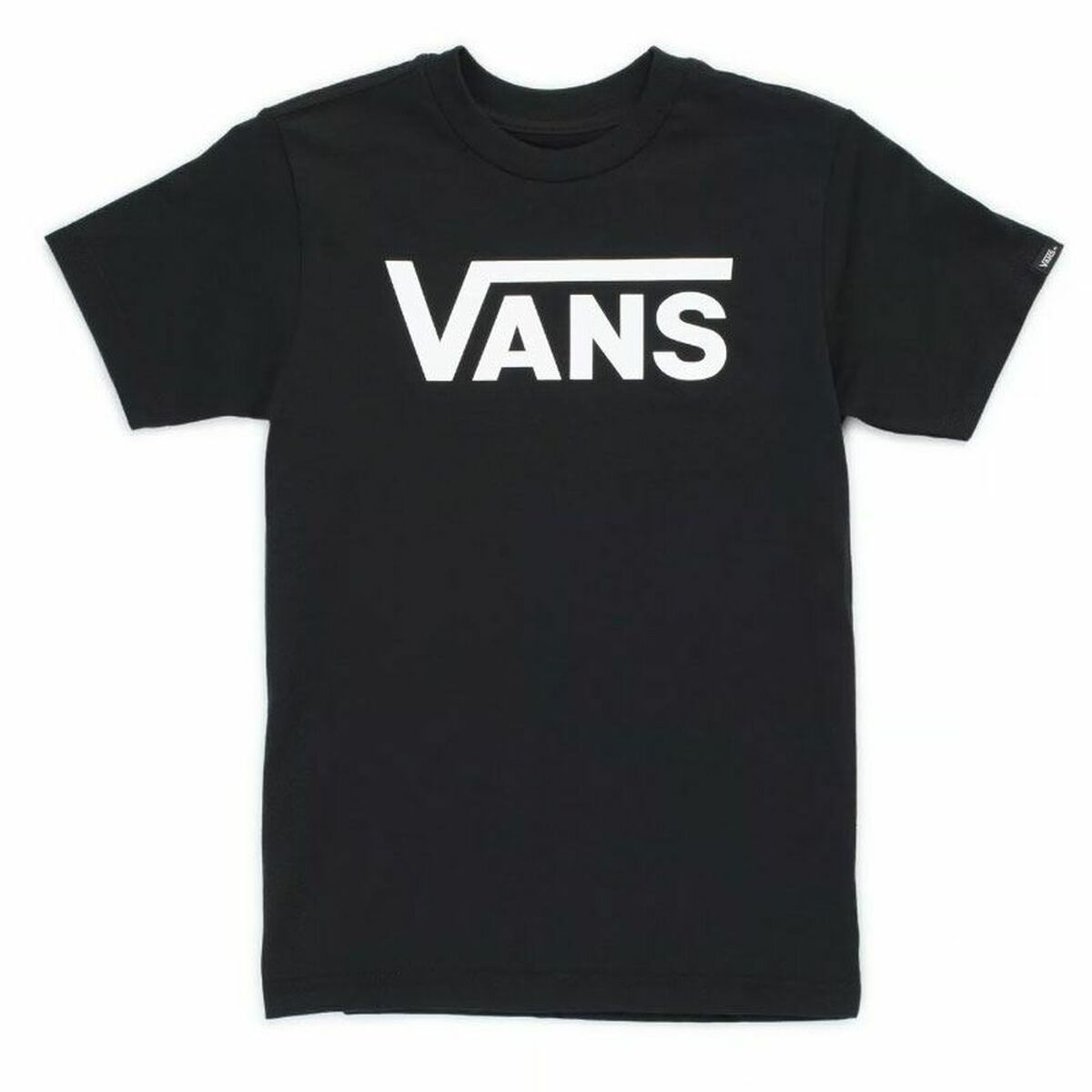 T-shirt med kortärm Barn Vans Drop V Boys Svart - 5