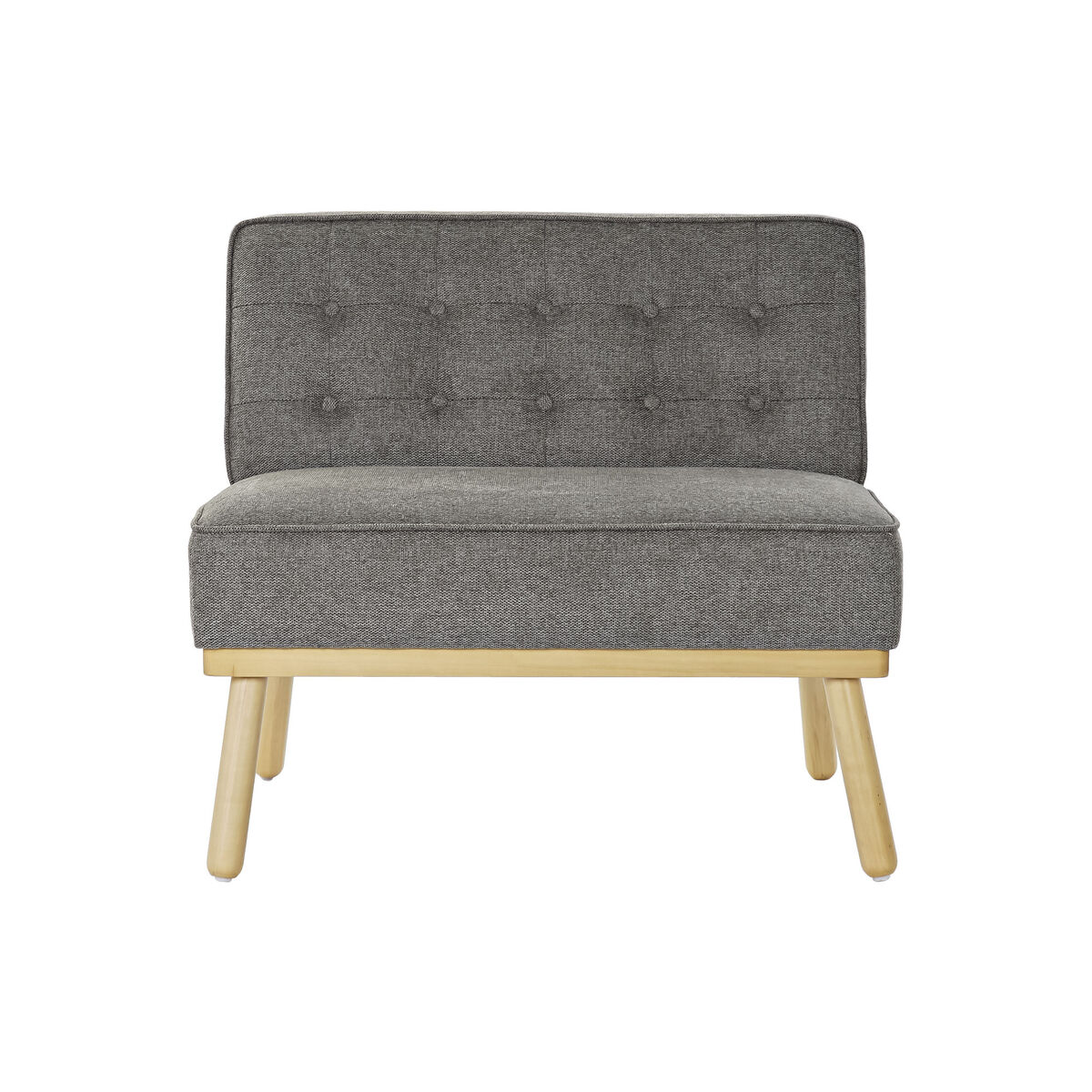 Fåtölj DKD Home Decor 80 x 66 x 72 cm Gran Trä Brun Mörkgrå - 5