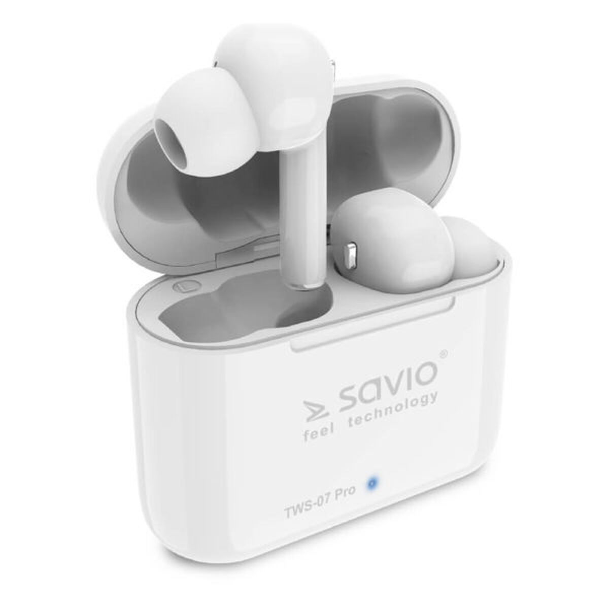 Ear Bluetooth hörlurar Savio TWS-07 PRO Vit - 2