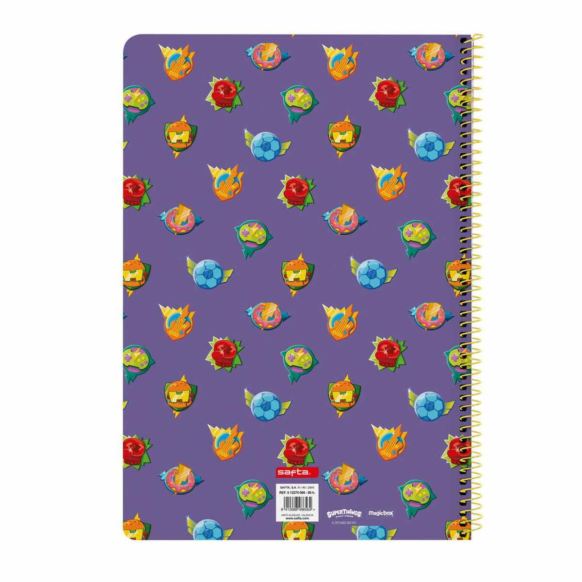 Bok med ringar SuperThings Guardians of Kazoom Lila 21,5 x 31 x 1 cm - 2