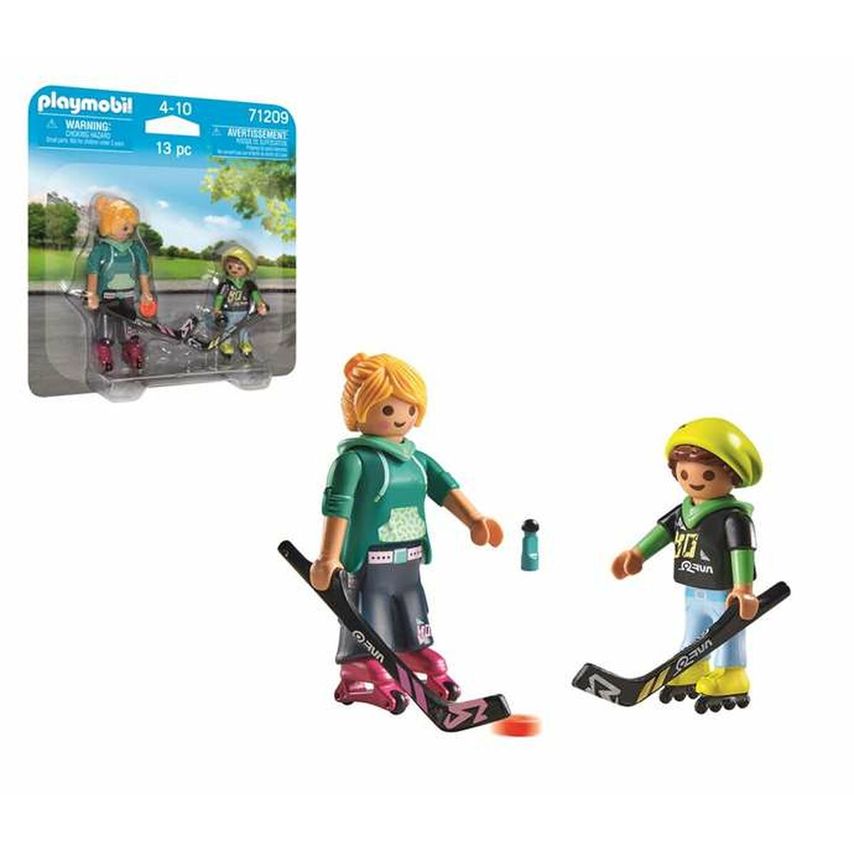 Playset Playmobil 71209 13 Delar Hockeyspelare Duo - 8