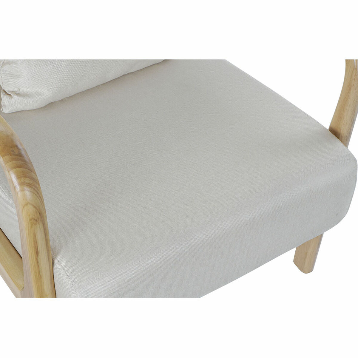 Fåtölj DKD Home Decor Beige Polyester Trä MDF (65 x 77 x 73 cm) - 2