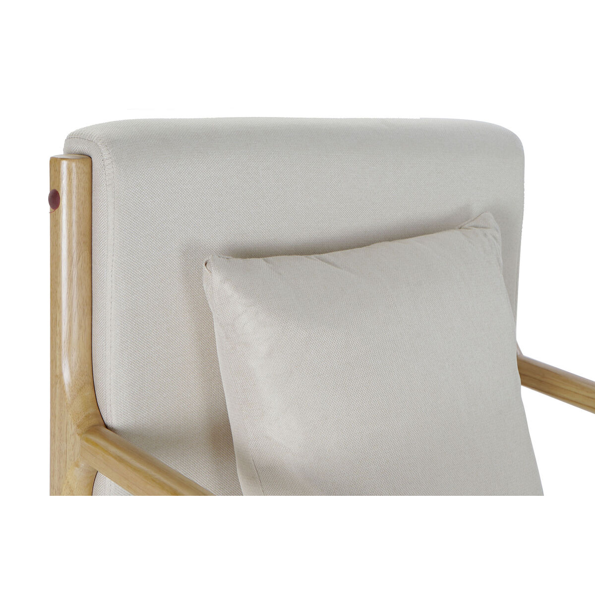 Fåtölj DKD Home Decor Beige Polyester Trä MDF (65 x 77 x 73 cm) - 3