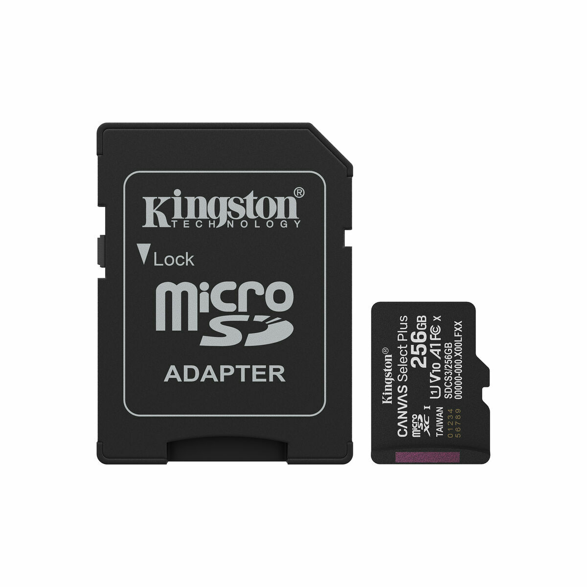 Micro-SD Minneskort med Adapter Kingston SDCS3/256GB 256 GB