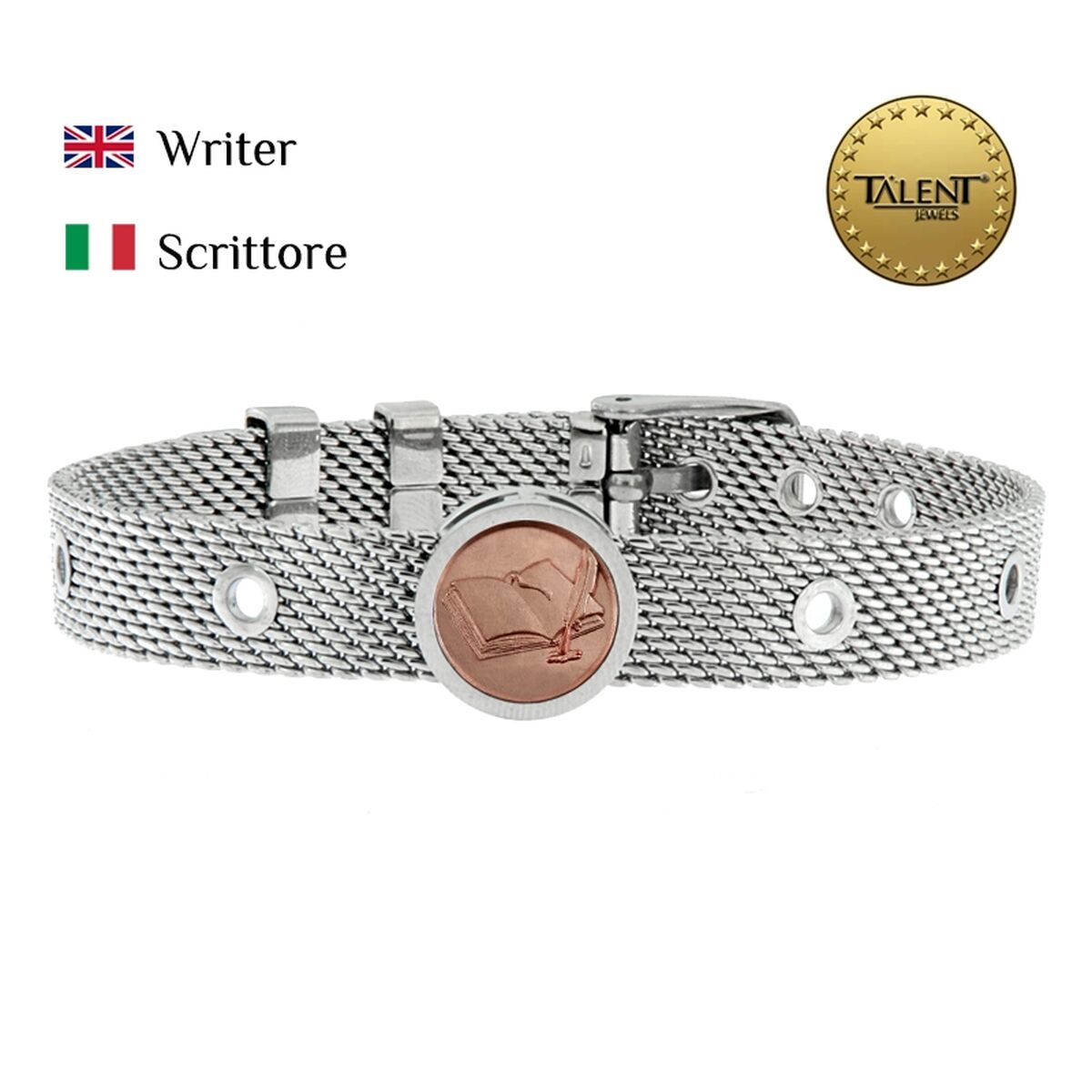 Unisexarmband Writer Talent Jewels TJA-3-14-02-1-235 Silvrig - 2
