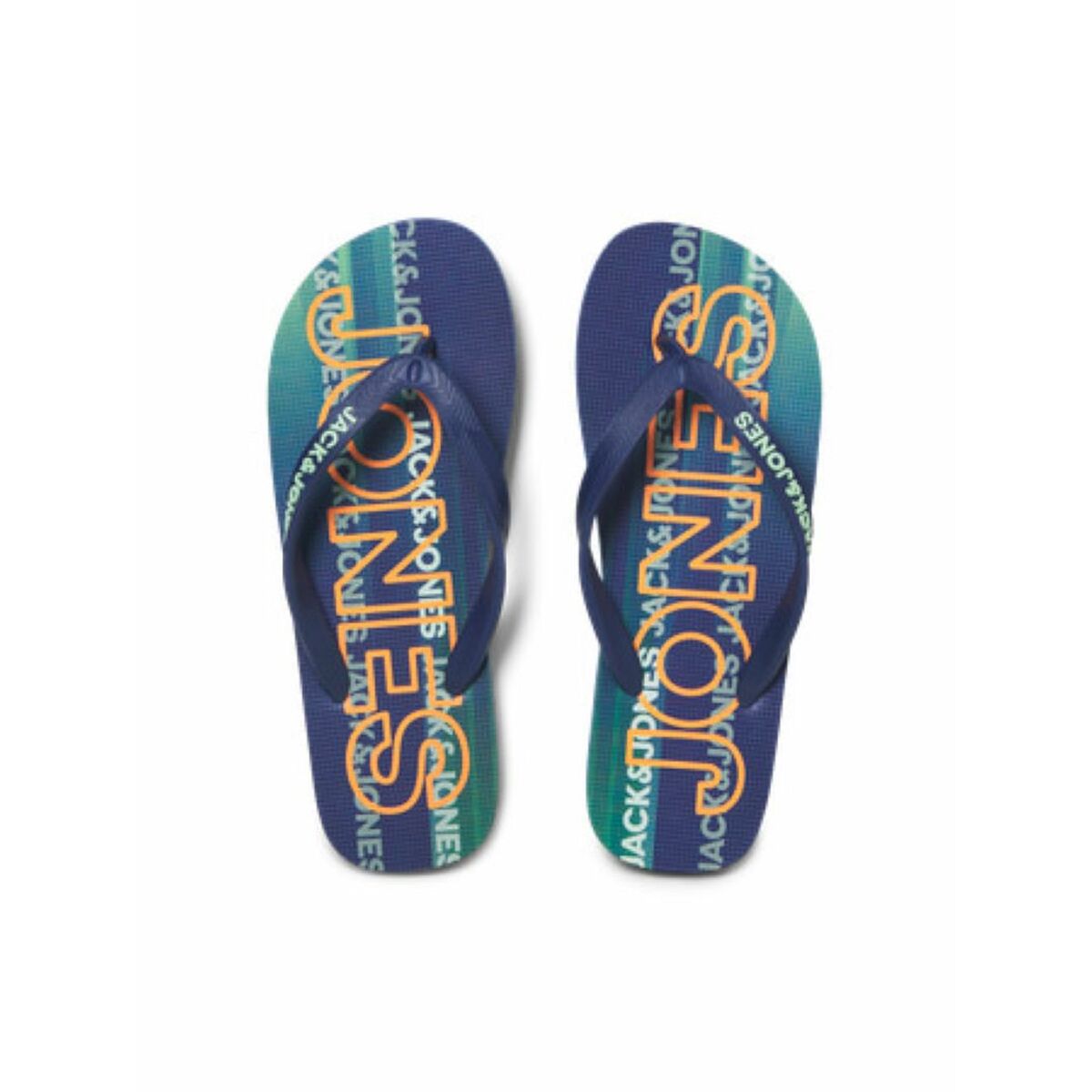 Strandtofflor för män Jack & Jones JFWLOGO 2.0 FLIP FLOP 12251259 Marinblå