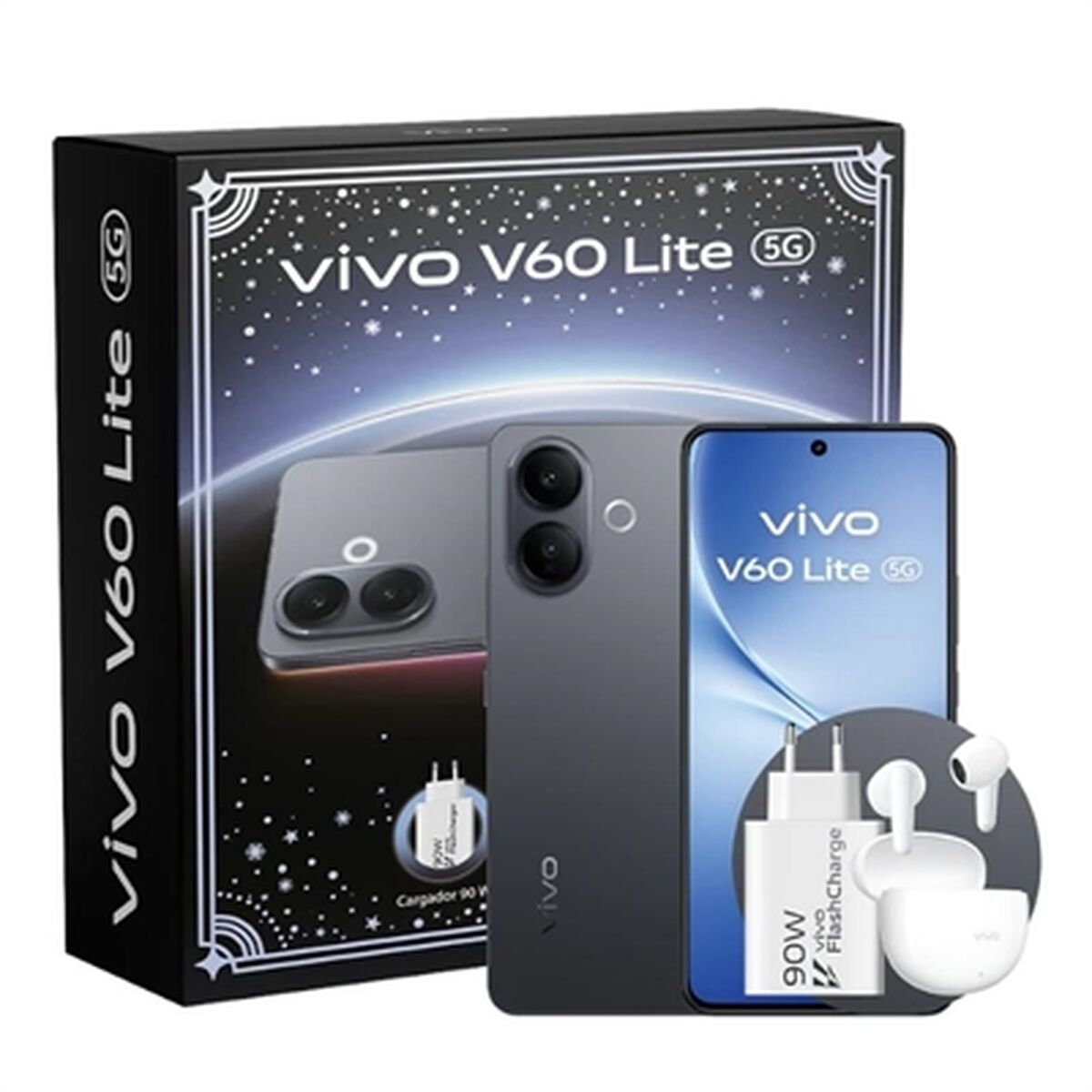Smartphone Vivo V60 Lite 5G 6,7" Mediatek Dimensity 7300 8 GB RAM 256 GB Svart
