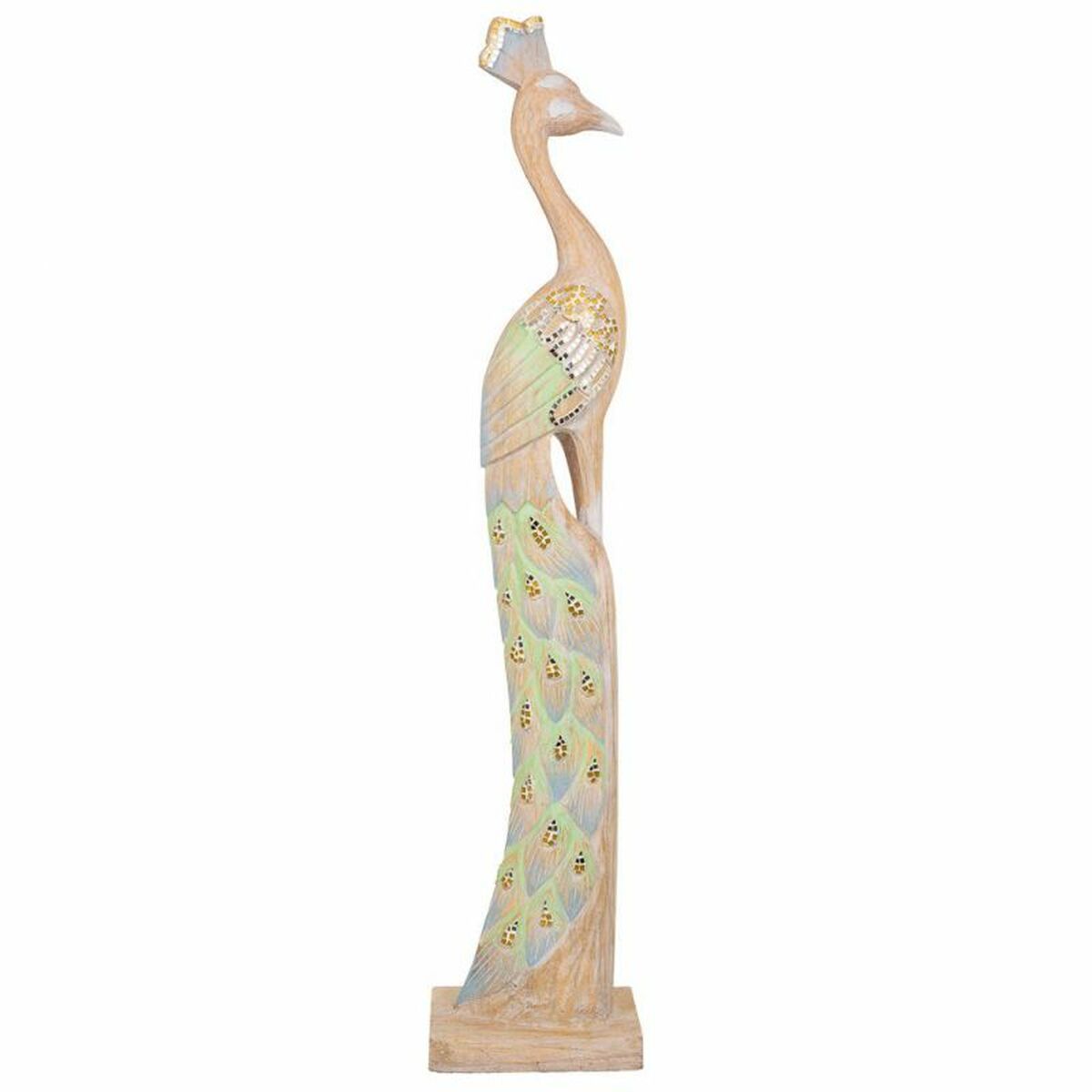 Prydnadsfigur Alexandra House Living Påfågel 106 x 15 x 22 cm - 2