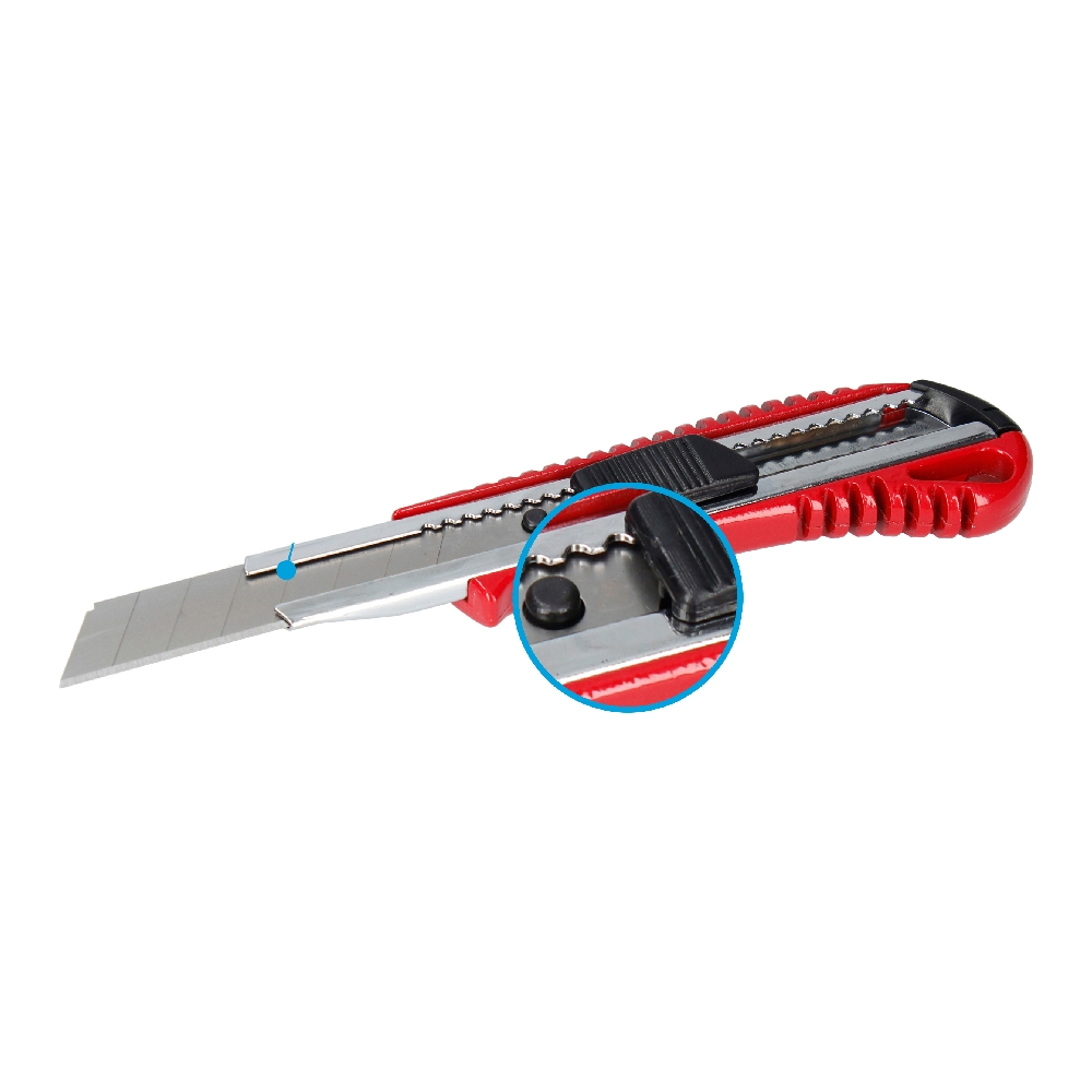 brytbladskniv Ferrestock Röd 18 mm - 6