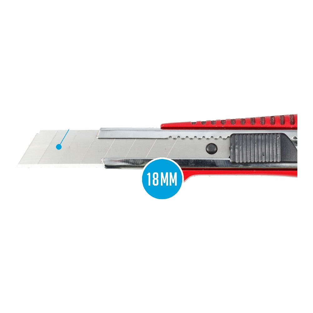 brytbladskniv Ferrestock Röd 18 mm - 5