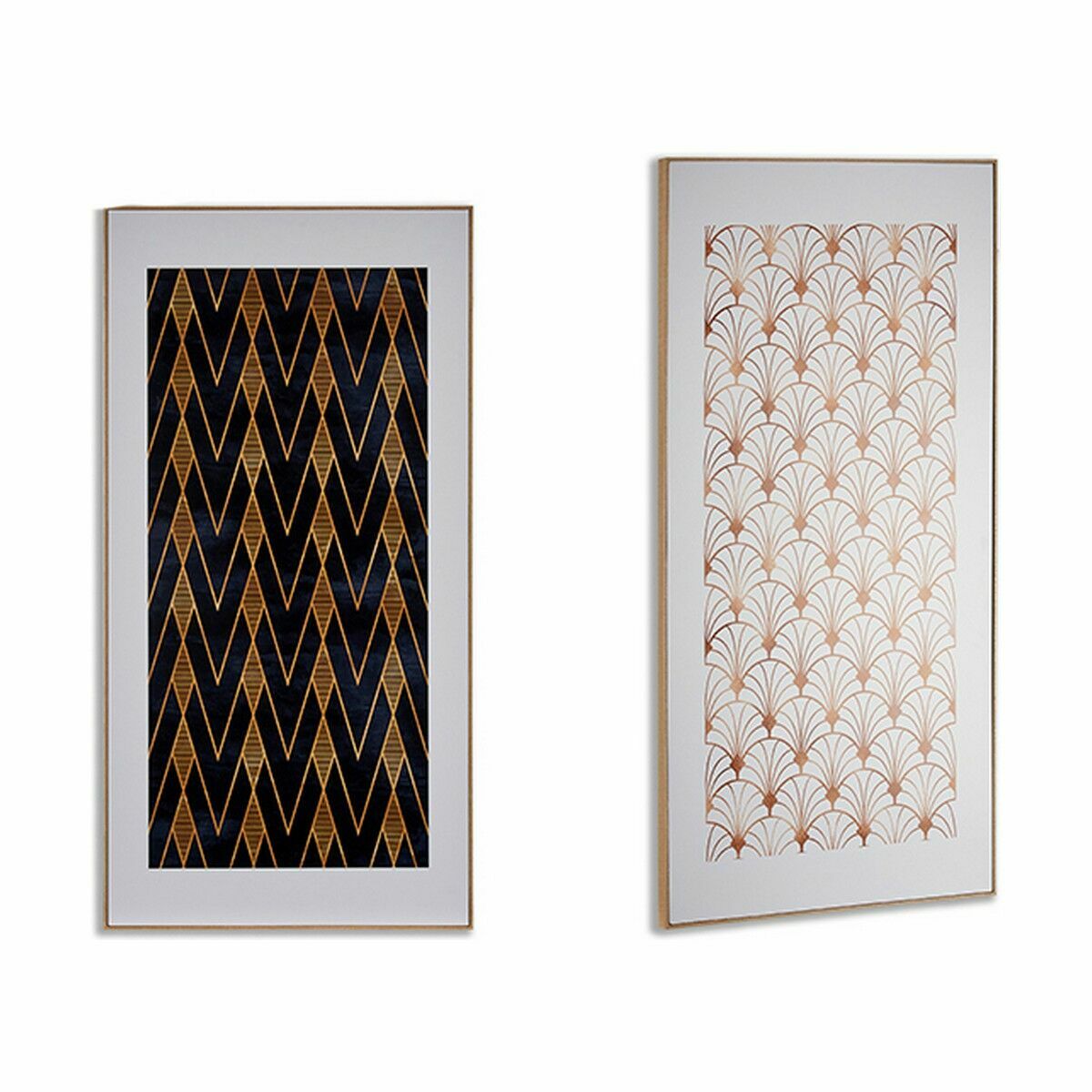Kanvas Gift Decor Geometrisk 61,5 x 3 x 121,5 cm (2 antal) - 2