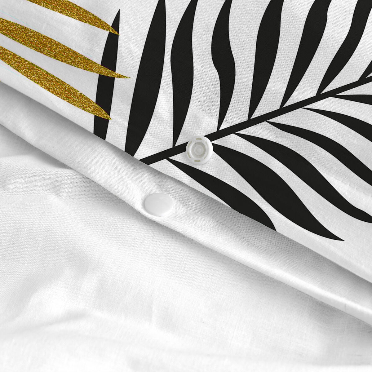 Påslakan HappyFriday Blanc Foliage  Multicolour 155 x 220 cm - 6