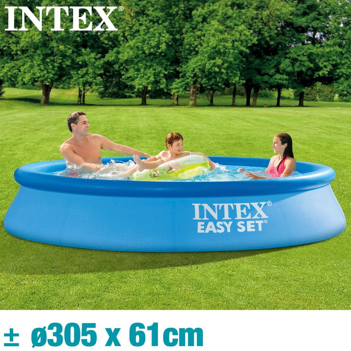 Upplåsbar bassäng Intex 28116NP 3077 L 305 x 61 x 305 cm - 2