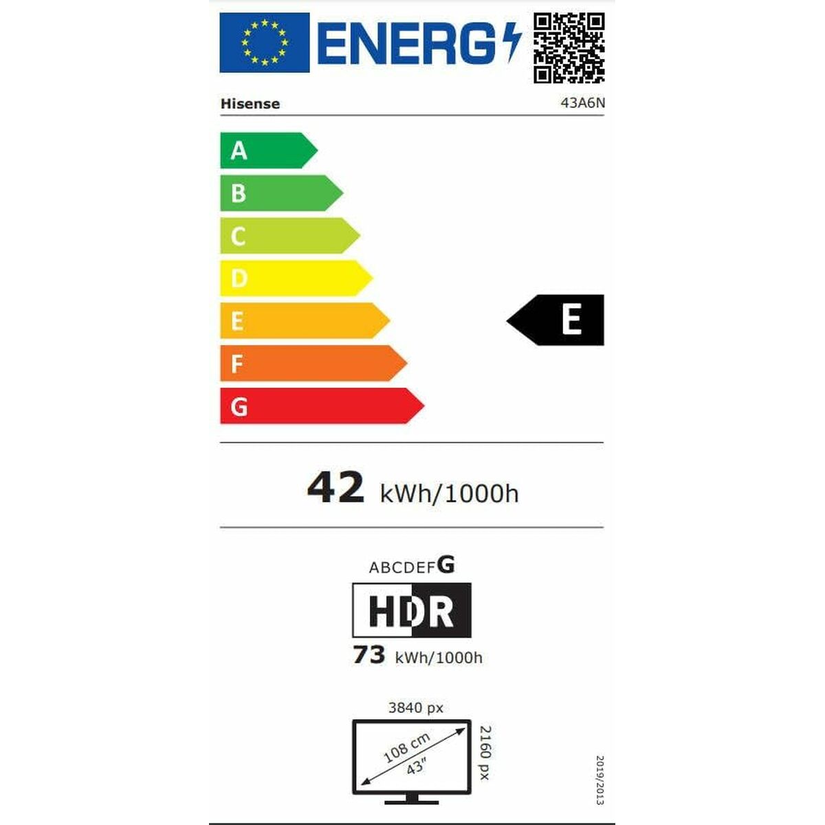Smart TV Hisense 43A6N 43" 4K Ultra HD LED HDR D-LED QLED - 3